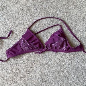 Purple swim suit top